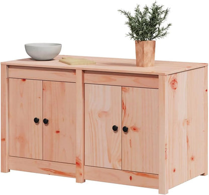 vidaXL Outdoor Kitchen Cabinet 106X55X64 cm Solid Wood Douglas - Plenty of Storage Space for an Organized Layout and a Traditional Appearance, Great for Indoor Use - QUORE