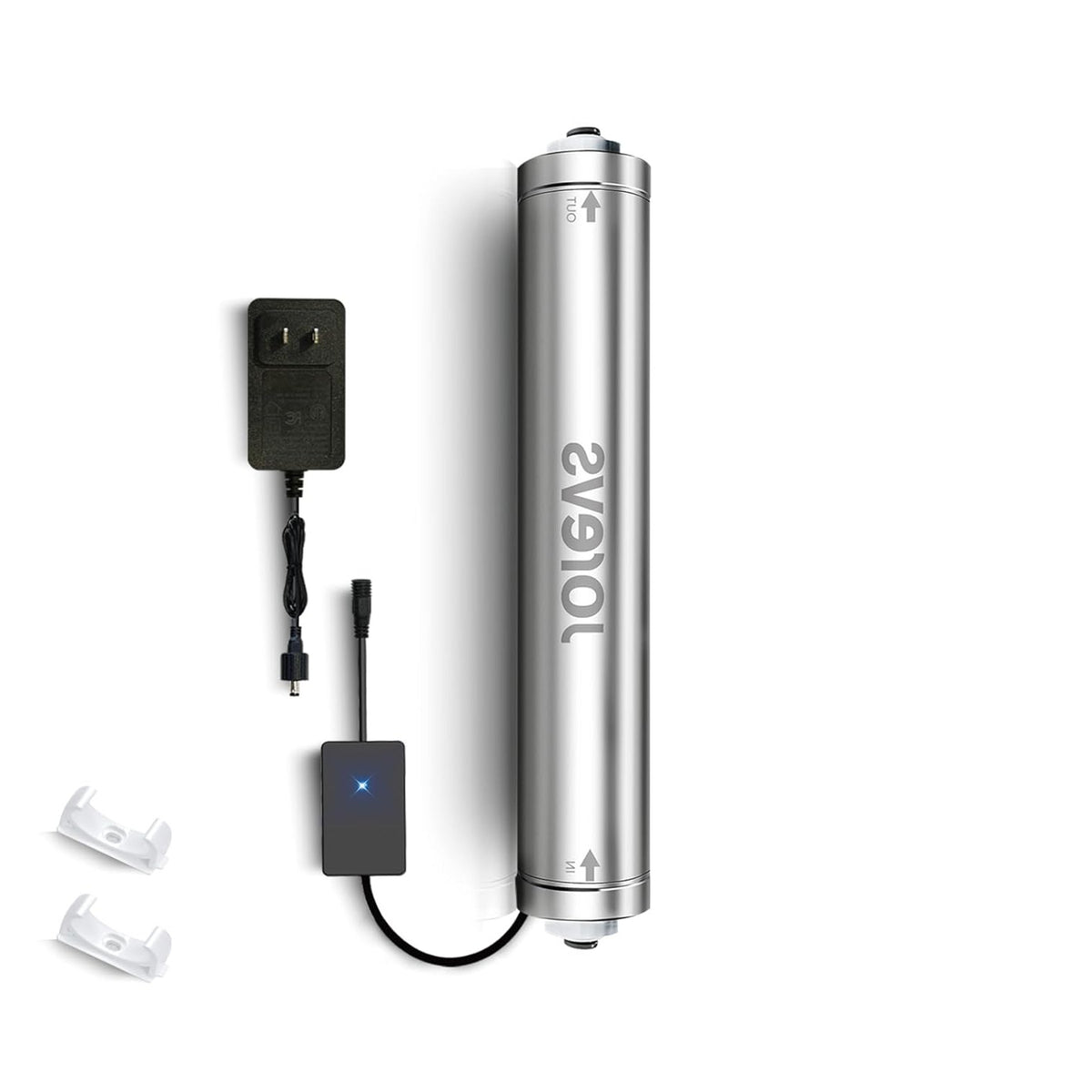 UV water filter: UV LED water purifier under the sink, reduces up to 99.999% of bacteria, maintenance-free for reverse osmosis system with instant flow sensor - QUORE