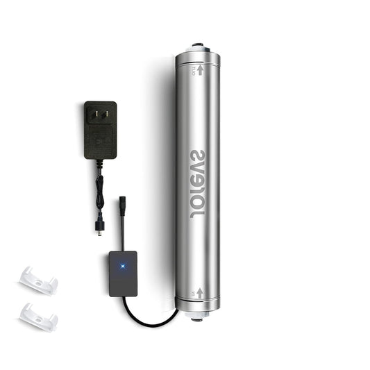 UV water filter: UV LED water purifier under the sink, reduces up to 99.999% of bacteria, maintenance-free for reverse osmosis system with instant flow sensor - QUORE