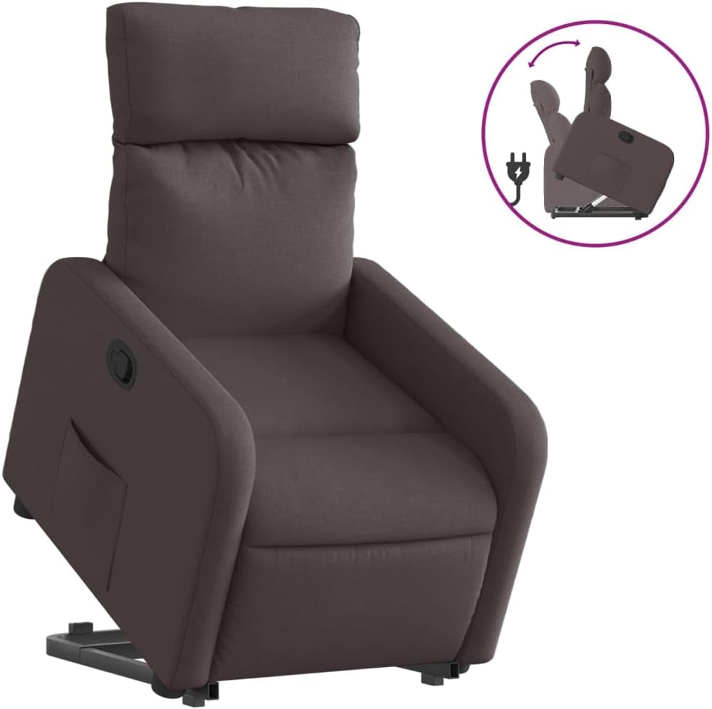 Relaxfauteuil – Relaxstoel – Tv-Fauteuil – Ligstoel – Opsta-Fauteuil – Elektrische Opsta-Ondersteuning – Handmatig Verstelbare Rugleuning