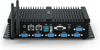 PC Industrial WIN11 Core i7, Industrial Computer Desktop RS232 COM, Dual Lan Mini PC ventilatorloos, 8GB RAM 512GB SSD, HD, VGA, Wi-fi, BT 4.0, 3G/4G SIM Card Slot, Auto Power On