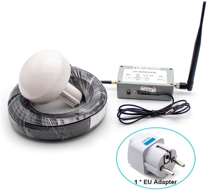 Toplionace Indoor GPS Signaal Repeater Versterker Transfer L1 BD2 Volledige Kit met 15m Paddestoel Ontvangende Antenne