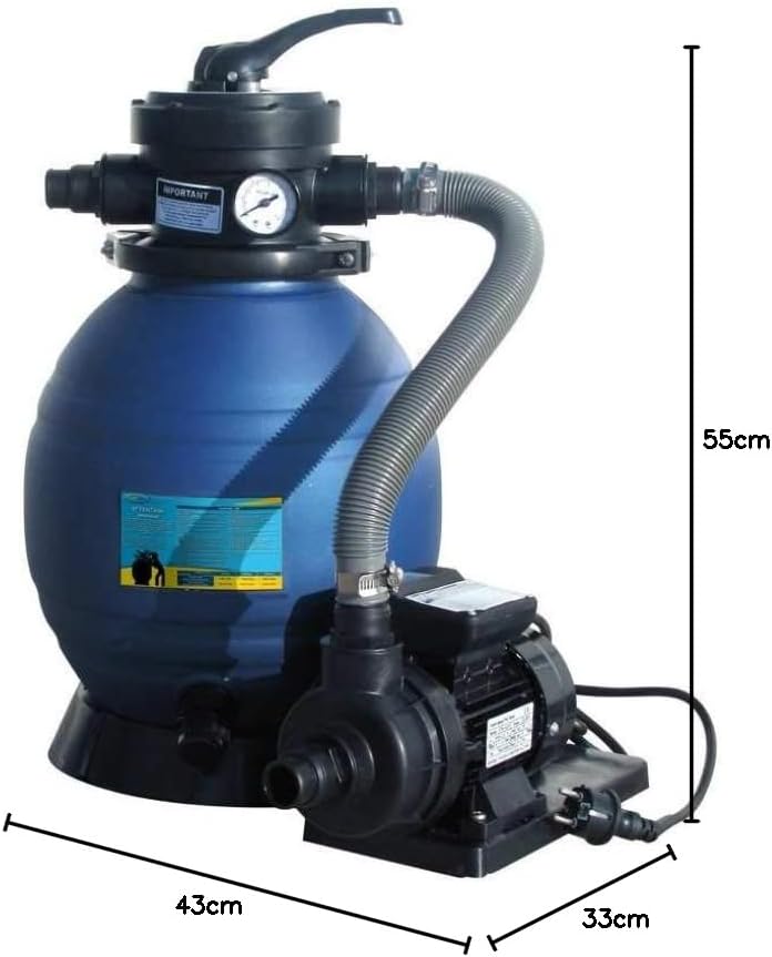 Gre 770803 – zandfilter voor zwembad, 220 W, 4 m³/h, voor aard- en hoogzwembaden