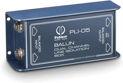 Line Isolator – DI Box, Audio Scheidingstrafo, Signaalisolator, Ground Loop Isolator – 2 Kanaals – Passief Met Ground Lift