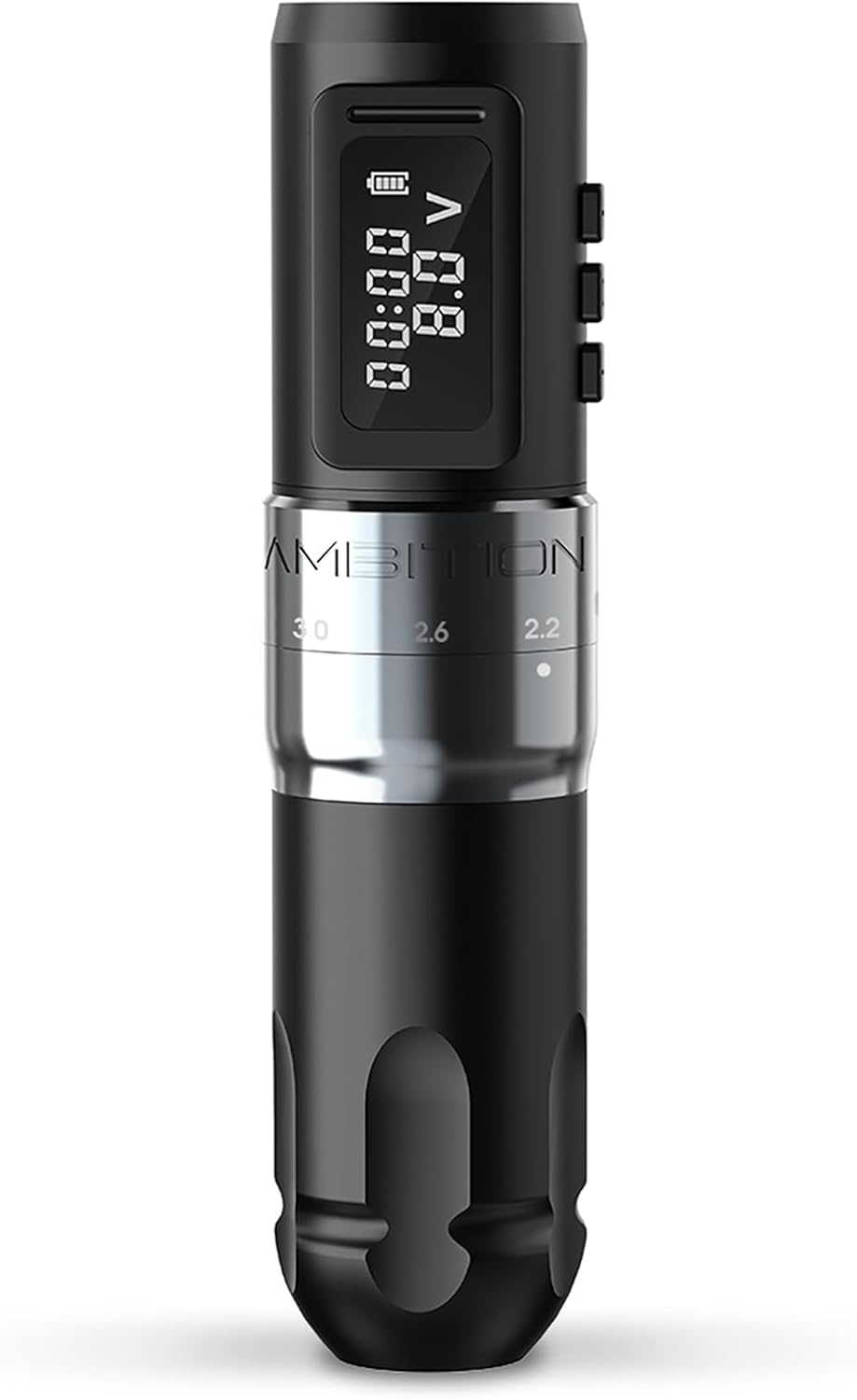 Ambition MARS-U Wireless Tattoo Machine with Adjustable Stroke - Rotary Cartridge Tattoo Machine Pen with 1800mAh Power Coreless Motor Digital LED Display