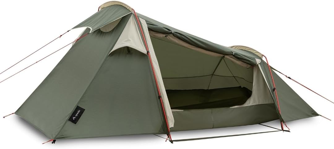 "Qeedo Light Spruce Trekking tent in 2 mate, ultralicht, tunneltent "