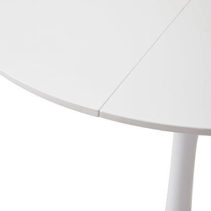 GrandCA HOME eettafel, ronde tafel, 80 cm, geschikt voor 2-4 personen, keuken, woonkamer, eetkamer, wit