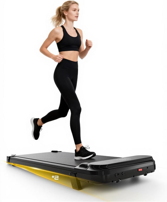 Walking Pad for Home and Office | Under Desk Treadmills Treadmill Machine Foldable Treadmill with Handle | Compact Walking Mat Inside 8Km/h treadmill - QUORE