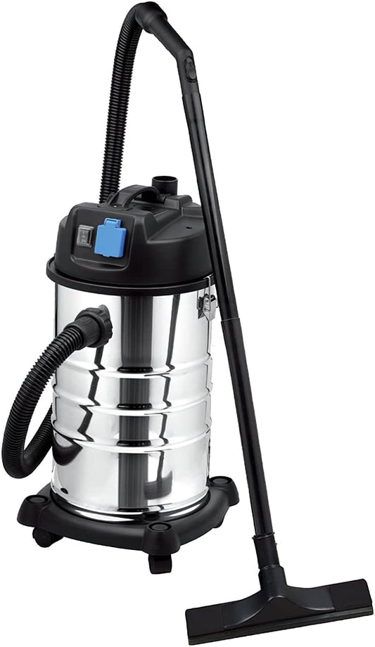 Yamato Roestvrijstalen stofzuiger, 30 liter, 1400 W, gesynchroniseerd