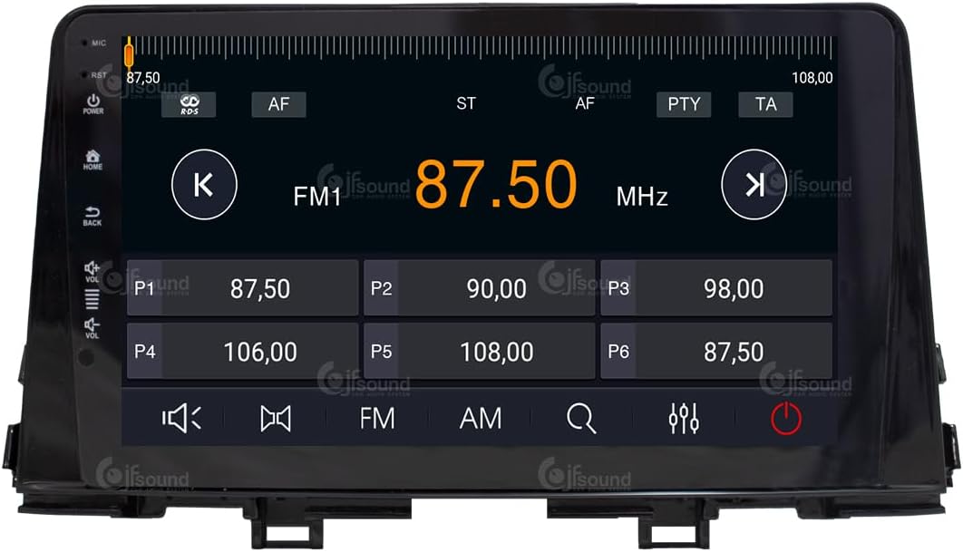 Android autoradio JF-039KR-X7C-1 compatibel met Kia Rio/Stonic | CarPlay en Android Auto | GPS | DAB+ | 9 inch HD | Made in Italy