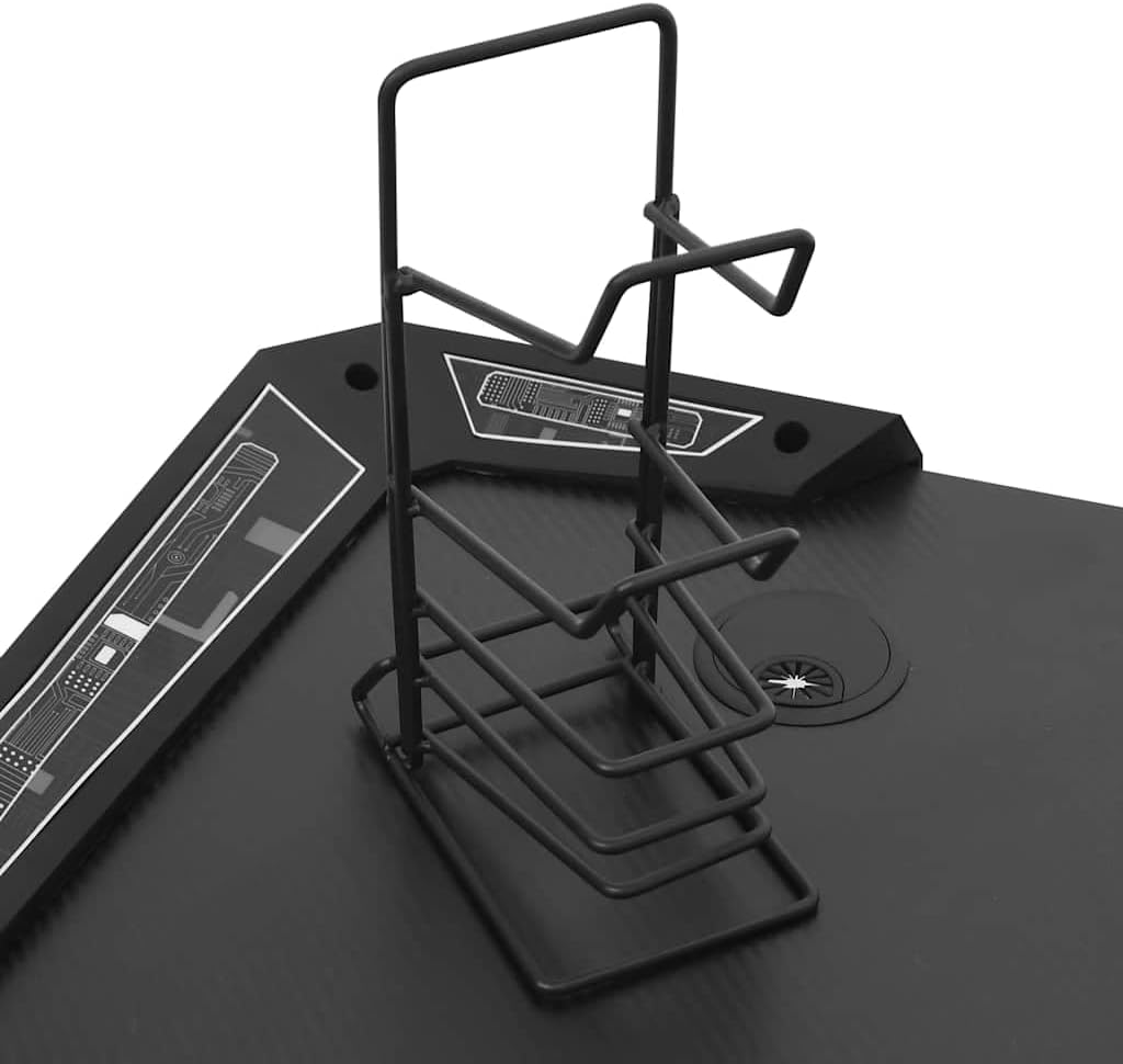 LED Gaming Bureau – Gamer Bureau – RGB Bureau – Gaming Desk – Computerbureau – 110x60x75 cm – Ergonomisch Ontwerp – RGB LED Verlichting