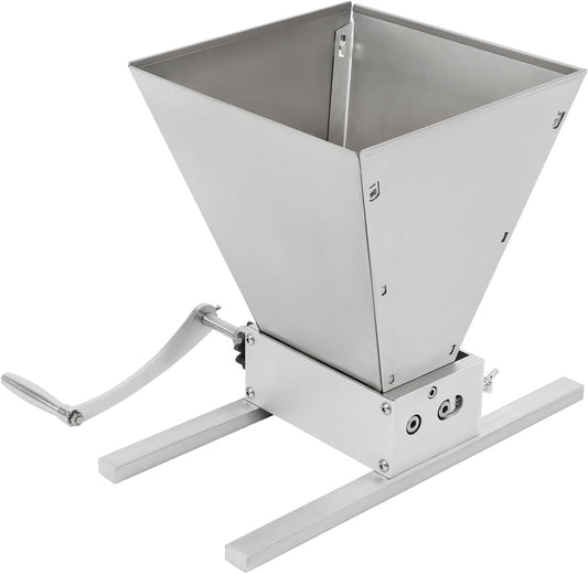 Graanmolen – Graanmaalder – Handmolen – Moutmolen – Maler – Handmatige Verstelbare Rollers 0-2,5 mm – Grote Trechter 22x21 cm – 4 Liter Capaciteit