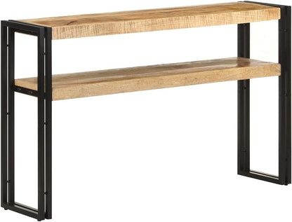Wall table 120x30x75cm raw mango wood