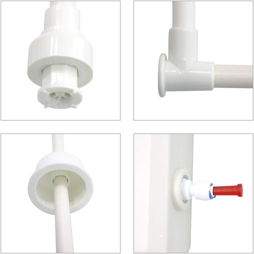 YUEWO Flessen, watersysteem, flessen, waterpomp, flessen, waterdispenser, pomp, 220 V AC 6 m, EU-stekker, 1 Gal/min met één inlaat, compatibel met koffie-/theeapparaten, waterdispensers