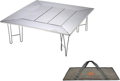 CAMPINGMOON Open Haard Camping Grill Tafel met Canvas Draagtas T-503