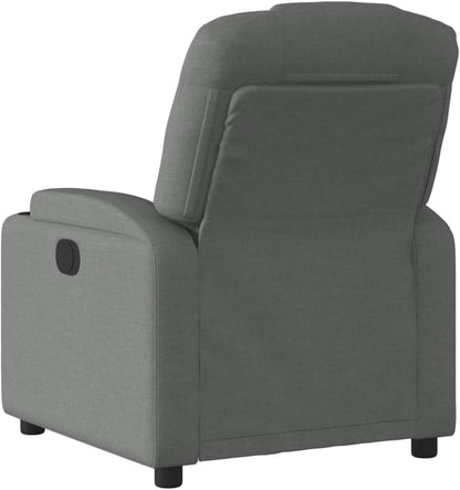 Armchair, Reclining Chair, Sleeping Chair, Electric Chair with Adjustable Backrest, Dark Grey Fabric