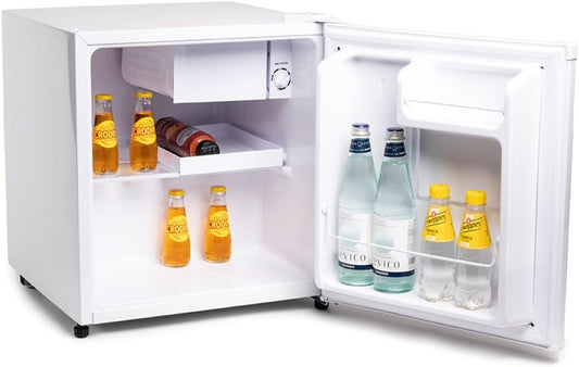 Melchioni Family Mini-koelkast met compressor, model Igloo, totale capaciteit 46 liter, met extra koude minicellen, klasse E, kleur: wit, 44 x 48 x 49,60 cm