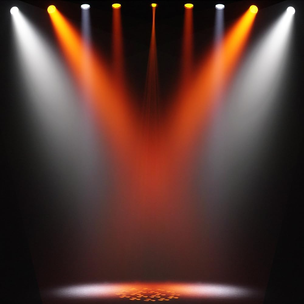 SHEHDS 120mm Diameter Lens, DJ Podium voor Bruiloft Party Dance Podium Lichten 180W, Bewegende Hoofd Lichten, 14 Gobos 11 Kleuren Spotlights, Beam/Frost/Prism/Zoom Effect, 18 Facet Prism DMX512,