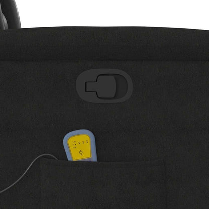vidaXL Stand up massage chair adjustable microfibre fabric black