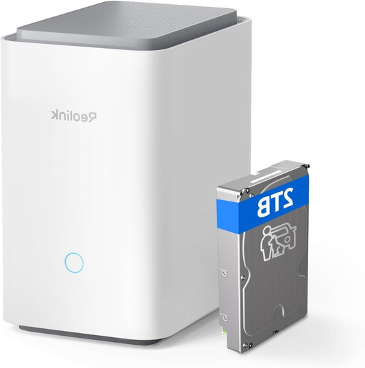 Reolink Home Hub Pro, central control for up to 16 security cameras, up to 16TB HDD storage, AES-128 encryption, 8K streaming, Wi-Fi 6 and 120 dB siren. No monthly fees. - QUORE