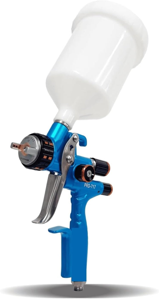 Spuitpistool – Verfspuitpistool – Autolakspuit – Airbrush – Lagedrukspritpistool – Lichtgewicht 460g – Metalen Luchtverdeelring