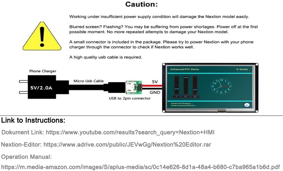 7,0 inch Nextion Enhanced HMI Intelligent Smart USART UART Seriële TFT LCD-module display capacitief multi-touch paneel met helling