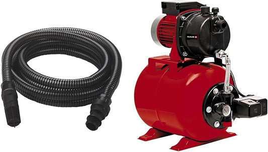 Hydrofoorpomp – Drukverhoger – Waterpomp – Tuinpomp – Pompset – Automatische Drukschakelaar – Tankinhoud 20 Liter – 7 Meter Zuigslang PVC – 650 Watt – 3800 L/u