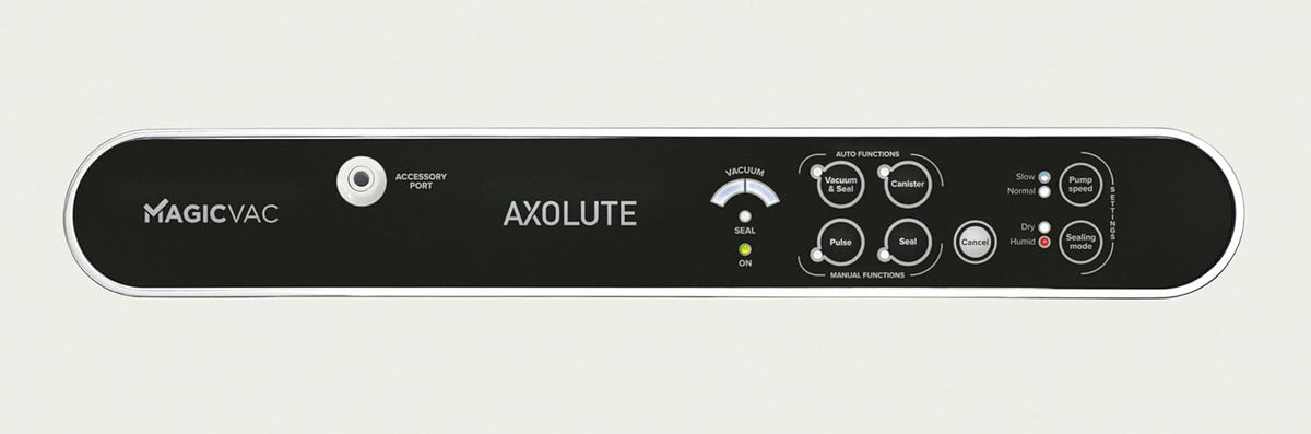 Magic Vac, Axolute Vacuümmachine voor levensmiddelen, multifunctioneel, professioneel, voor vacuümzakken en koken, met krachtige motor en vacuümset, gepatenteerd, gemaakt in Italië, wit