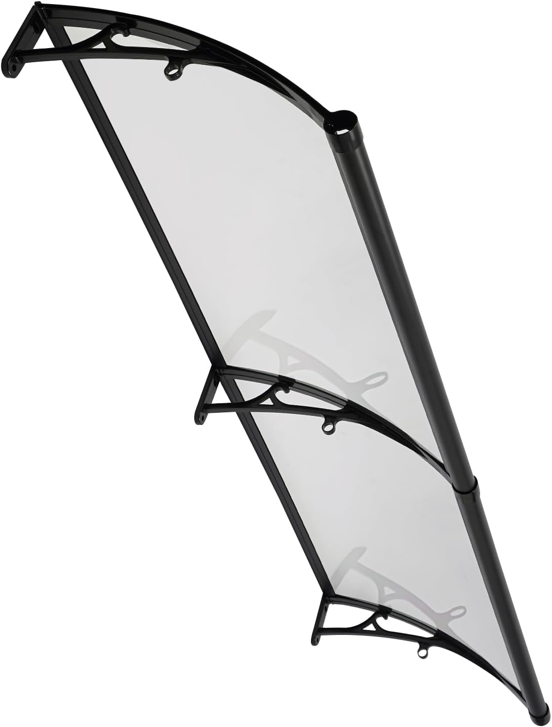 Exterior Awning, Front Door, Arc Canopy, Rectangular Front Door Canopy, Canopy, Door Canopy, Window Canopy, Balcony Cover for Bicycle Sheds, Gazebos, 200 x 60 cm (Clear + - QUORE