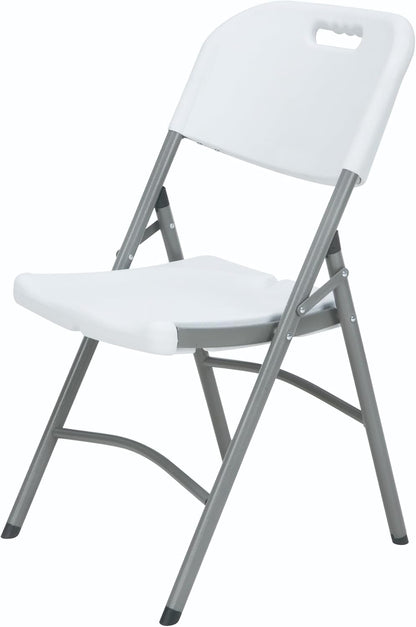 Klaptafel in hoogte verstelbaar van 122 x 60 x 50-74 cm en set met 4 klapstoelen van 51 x 45 x 85,5 cm, ideaal voor buiten