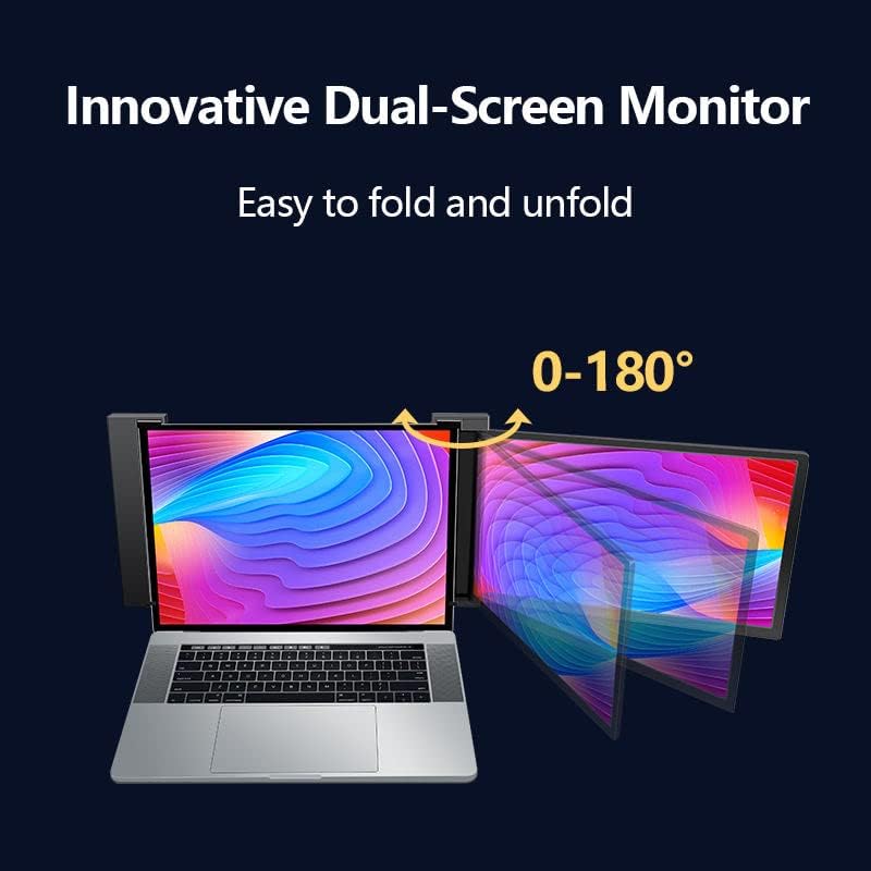 Lipa S14 14 inch portable monitor - Extra display laptop - Portable screen - HDR - Full HD with 60 Hz - USB c and HDMI - For laptops between 14 and 17 inch - Speakers - Can also be used separately - QUORE