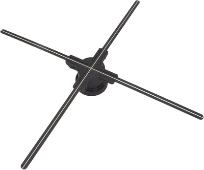 Holografisch 3D-display met resolutie van 1600 x 832, 832 leds, wifi, stereo, met audio, voor Kerstmis, Halloween, party, woondecoratie, 70 cm, EU-stekker