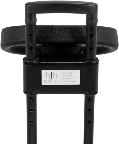 hjh OFFICE 830010 Stahulp TOP Work 32 hardschuim/metaal werkkruk staande stoel ergonomisch, hoogte en helling verstelbaar