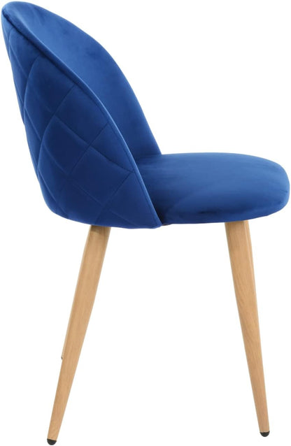 HOMYLIN Eetkamerstoel, fluweel, 56x50x79cm