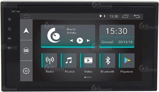 2 din universele autoradio Android GPS Bluetooth WiFi USB HD Touchscreen 6.2" 4core Carplay AndroidAuto