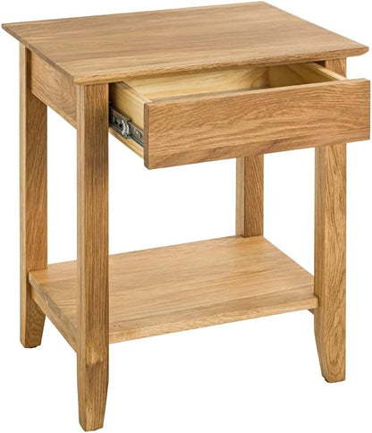 HAKU Console eiken, Massief hout - Maat: B 50 cm x H 60 cm x D 40 cm, Stijl: Traditioneel