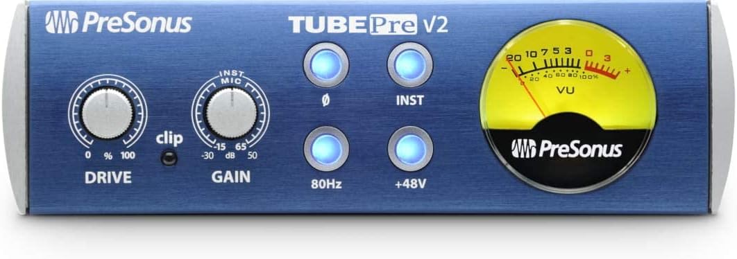 PreSonus TubePre V2, 1-kanaals buizenvoorversterker en DI Box voor microfoons en instrumenten