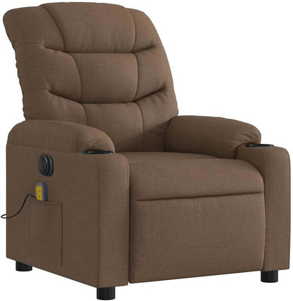 Elektrische Massagestoel – Relaxstoel – Fauteuil – Relaxfauteuil – Massagefauteuil – Elektrisch Verstelbaar – 6-Punts Vibratiemassage – Ademend Polyester