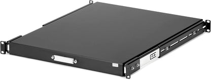 StarTech.com 1HE Ausziehbare Server Rack Tastaturablage, 25kg Tragkraft, 55cm tiefe Stahlschublade für 19" AV/Netzwerk Racks