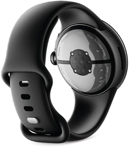 Google Pixel Watch 2 – het beste van Google en Fitbit – hartslagmeting, stressmanagement, veiligheidsfuncties – Android – aluminium behuizing in mat zwart – sportarmband in obsidiaan – wifi