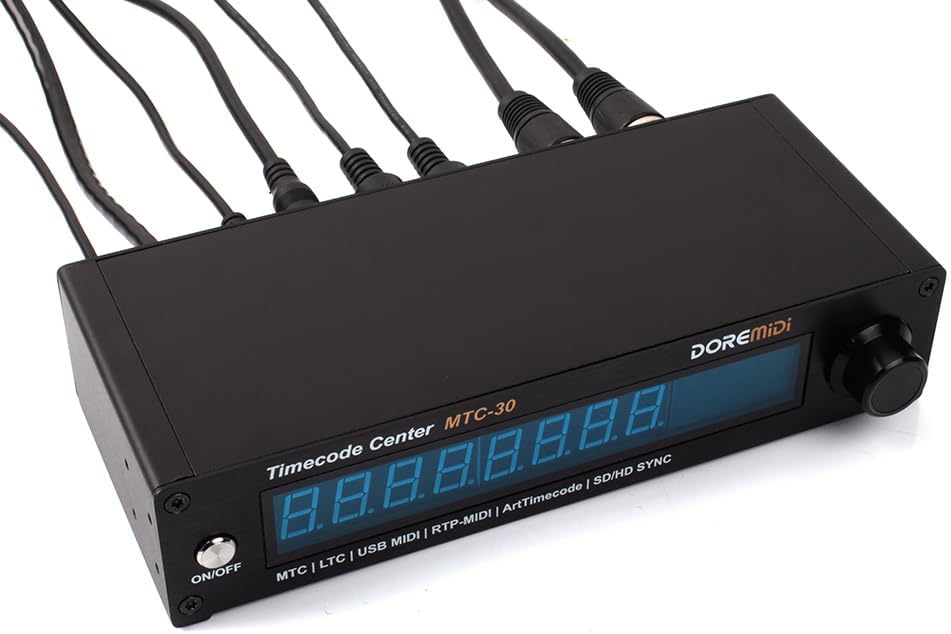 Timecode Center MTC-30 Ondersteunt Timecode Reader Generator Converter SMPTE LTC ArtTimeCode RTP-MIDI MMC PoE (MTC-30)