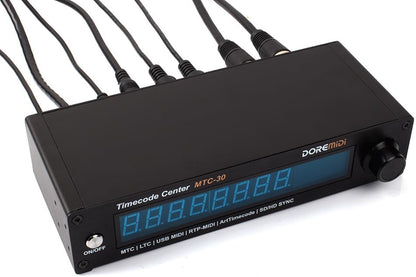 Timecode Center MTC-30 Ondersteunt Timecode Reader Generator Converter SMPTE LTC ArtTimeCode RTP-MIDI MMC PoE (MTC-30)
