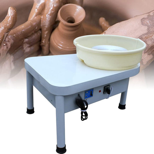 Elektrische Pottenbakkersschijf – Pottenbakkersmachine – Keramiek Draaischijf – Klei Draaibank – Pottenbakkersrad – 25 cm Draaiplateau – 300 RPM Met Voetpedaal
