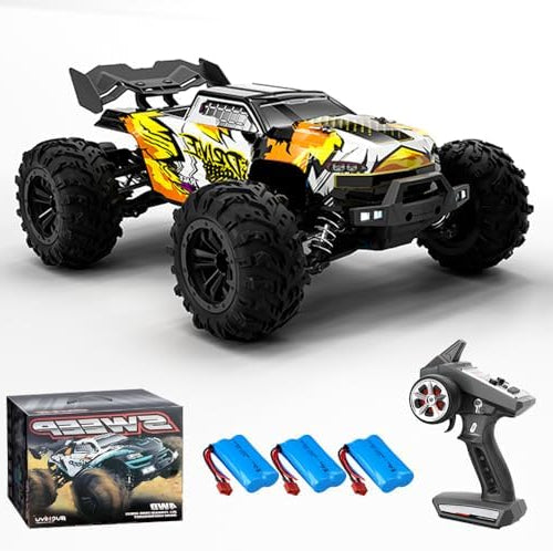 RC Offroad Raceauto – RC Buggy – Radiografische Auto – RC Racewagen – Offroad Buggy – 70 km/u Topsnelheid – 3 Oplaadbare Accu’s - QUORE