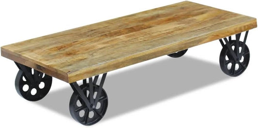vidaXL Mango Wood Coffee Table Living Room Table Coffee Tables Living Room