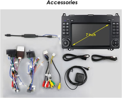 Carplay-navigatiesysteem voor Android 7 inch vervangend display voor Mercedes Benz A-klasse W169 A150/A160/A170/A180/A200/B-klasse W245/V W639 W447/Vito/Viano/W906 Sprinter
