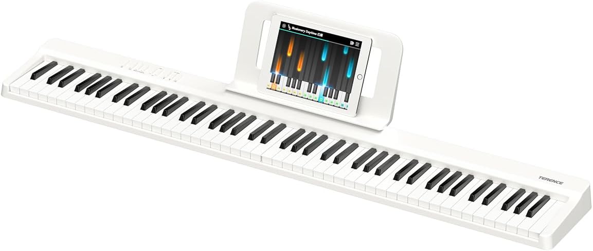 Digitale Piano – Keyboard – Pianotoetsenbord – E-Piano – Elektrische Piano – Wit – 88 Toetsen En Halfgewogen Toetsen – Bluetooth En Opnamefunctie