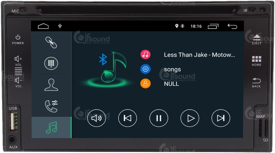 2 DIN Universele Autoradio – Inbouwradio – Multimedia Systeem – Navigatie Radio – Car Stereo – 6,2 Inch Touchscreen – Android 10 GPS Bluetooth WiFi DAB+