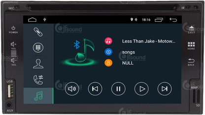 2 DIN Universele Autoradio – Inbouwradio – Multimedia Systeem – Navigatie Radio – Car Stereo – 6,2 Inch Touchscreen – Android 10 GPS Bluetooth WiFi DAB+
