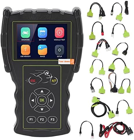 Motorfietsscanner – Motorfiets Diagnosetool – Foutcode Scanner – OBD Scanner – ECU Uitlezer – Helder LCD-Display – Onderhoudslamp Resetfunctie